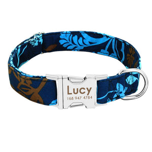 Quick Release Pet Collar with Personalized ID Tag Engraving
