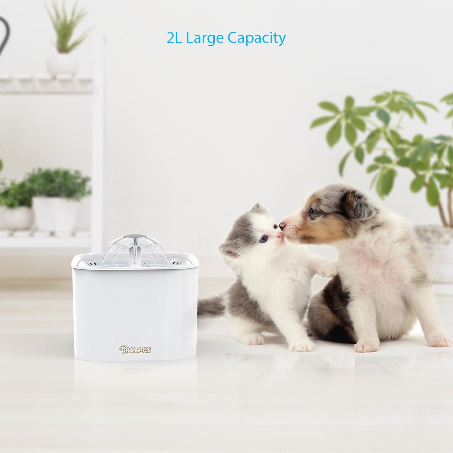 Automatic Large Pet Feeder Dog Cat Food Dispenser Water Fountain