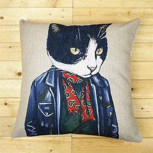 Cats with Personality Home Cushion Pillow Cases