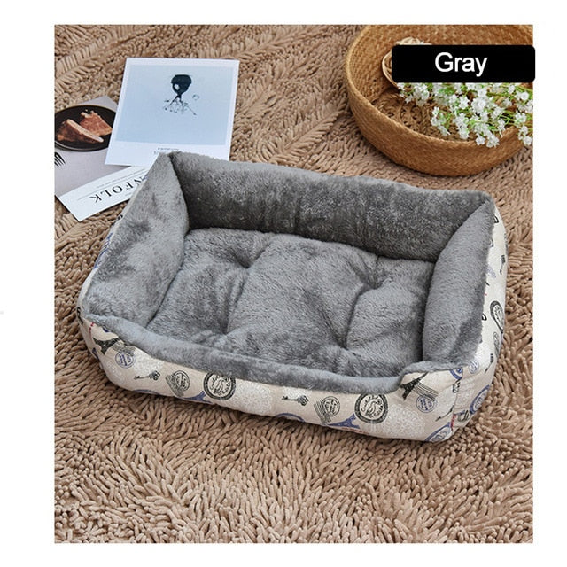 Soft & Warm Fleece Pet Bed Basket